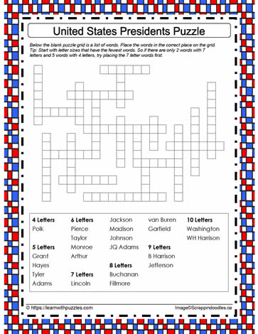 USA Presidents Puzzle #2